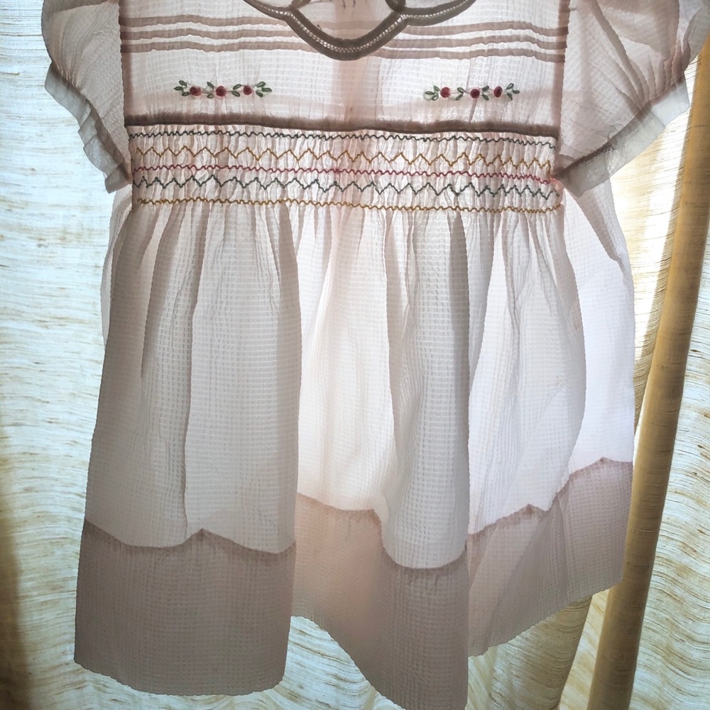 Antique handmade infant dress